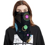 Colartive, Aesthetic, Amoled, Black, Colorful, Desenho Face Covering Bandana (Triangle)