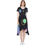 Colartive, Aesthetic, Amoled, Black, Colorful, Desenho High Low Boho Dress