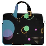 Colartive, Aesthetic, Amoled, Black, Colorful, Desenho MacBook Pro 13  Double Pocket Laptop Bag