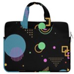 Colartive, Aesthetic, Amoled, Black, Colorful, Desenho MacBook Pro 15  Double Pocket Laptop Bag 