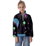 Colartive, Aesthetic, Amoled, Black, Colorful, Desenho Kids  Half Zip Hoodie