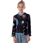 Colartive, Aesthetic, Amoled, Black, Colorful, Desenho Kids  Frill Detail T-Shirt