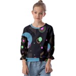 Colartive, Aesthetic, Amoled, Black, Colorful, Desenho Kids  Cuff Sleeve Top