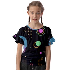 Kids  Cut Out Flutter Sleeves 