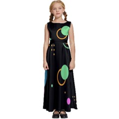 Kids  Satin Sleeveless Maxi Dress 