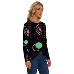 Long Sleeve Crew Neck Pullover Top 