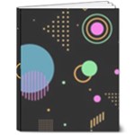 Colartive, Aesthetic, Amoled, Black, Colorful, Desenho 8  x 10  Hardcover Notebook