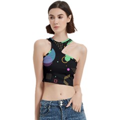 Colartive, Aesthetic, Amoled, Black, Colorful, Desenho Cut Out Top from ArtsNow.com