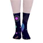 Colartive, Aesthetic, Amoled, Black, Colorful, Desenho Smooth Crew Length Tube Socks