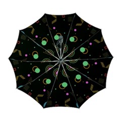 Colartive, Aesthetic, Amoled, Black, Colorful, Desenho Automatic Folding Umbrella with Case (Large) from ArtsNow.com