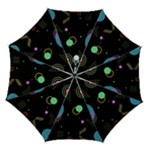 Colartive, Aesthetic, Amoled, Black, Colorful, Desenho Automatic Folding Umbrella with Case (Medium)