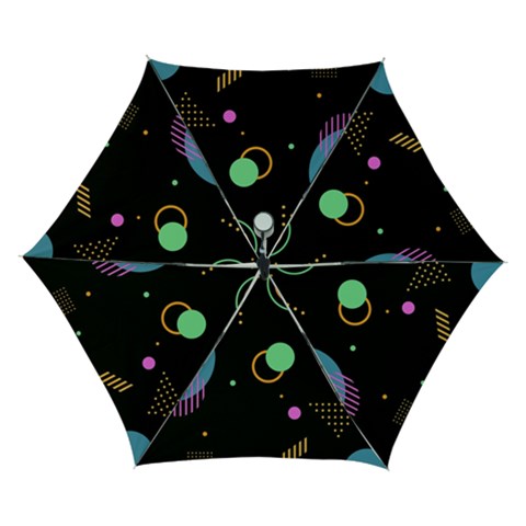 Colartive, Aesthetic, Amoled, Black, Colorful, Desenho Automatic Folding Umbrella with Case (Small) from ArtsNow.com