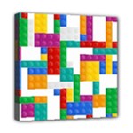 Colorful Bricks, Bricks, Colorful, Colors, Games, Lego, Rainbow Mini Canvas 8  x 8  (Stretched)