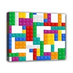 Colorful Bricks, Bricks, Colorful, Colors, Games, Lego, Rainbow Canvas 10  x 8  (Stretched)