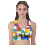 Colorful Bricks, Bricks, Colorful, Colors, Games, Lego, Rainbow Fitness Sports Bra