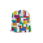 Colorful Bricks, Bricks, Colorful, Colors, Games, Lego, Rainbow Drawstring Pouch (Medium)