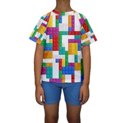 Kids  Short Sleeve Swimwear 