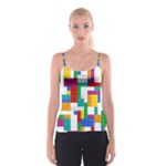 Colorful Bricks, Bricks, Colorful, Colors, Games, Lego, Rainbow Spaghetti Strap Top