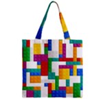 Colorful Bricks, Bricks, Colorful, Colors, Games, Lego, Rainbow Zipper Grocery Tote Bag