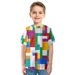 Colorful Bricks, Bricks, Colorful, Colors, Games, Lego, Rainbow Kids  Sport Mesh T-Shirt