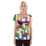 Colorful Bricks, Bricks, Colorful, Colors, Games, Lego, Rainbow Cap Sleeve Top