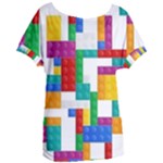 Colorful Bricks, Bricks, Colorful, Colors, Games, Lego, Rainbow Women s Oversized T-Shirt