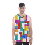 Colorful Bricks, Bricks, Colorful, Colors, Games, Lego, Rainbow Men s Basketball Tank Top