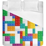 Colorful Bricks, Bricks, Colorful, Colors, Games, Lego, Rainbow Duvet Cover (King Size)