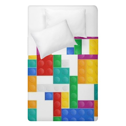 Colorful Bricks, Bricks, Colorful, Colors, Games, Lego, Rainbow Duvet Cover Double Side (Single Size) from ArtsNow.com