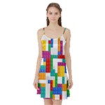 Colorful Bricks, Bricks, Colorful, Colors, Games, Lego, Rainbow Satin Night Slip