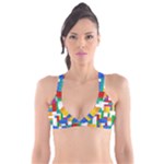 Colorful Bricks, Bricks, Colorful, Colors, Games, Lego, Rainbow Plunge Bikini Top