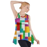 Colorful Bricks, Bricks, Colorful, Colors, Games, Lego, Rainbow Side Drop Tank Tunic