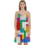 Colorful Bricks, Bricks, Colorful, Colors, Games, Lego, Rainbow Mini Camis Dress With Pockets