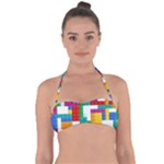 Colorful Bricks, Bricks, Colorful, Colors, Games, Lego, Rainbow Tie Back Bikini Top