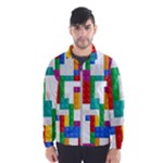 Colorful Bricks, Bricks, Colorful, Colors, Games, Lego, Rainbow Men s Windbreaker