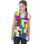 Colorful Bricks, Bricks, Colorful, Colors, Games, Lego, Rainbow Cap Sleeve High Low Top