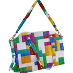 Colorful Bricks, Bricks, Colorful, Colors, Games, Lego, Rainbow Canvas Crossbody Bag