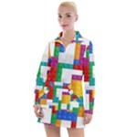 Colorful Bricks, Bricks, Colorful, Colors, Games, Lego, Rainbow Women s Long Sleeve Casual Dress