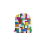 Colorful Bricks, Bricks, Colorful, Colors, Games, Lego, Rainbow Drawstring Pouch (XS)