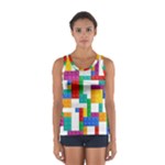 Colorful Bricks, Bricks, Colorful, Colors, Games, Lego, Rainbow Sport Tank Top 