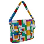 Colorful Bricks, Bricks, Colorful, Colors, Games, Lego, Rainbow Buckle Messenger Bag