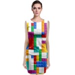 Colorful Bricks, Bricks, Colorful, Colors, Games, Lego, Rainbow Classic Sleeveless Midi Dress