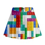 Colorful Bricks, Bricks, Colorful, Colors, Games, Lego, Rainbow Mini Flare Skirt