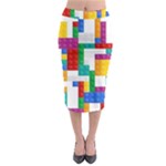 Colorful Bricks, Bricks, Colorful, Colors, Games, Lego, Rainbow Midi Pencil Skirt