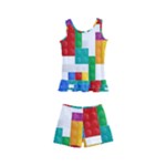 Colorful Bricks, Bricks, Colorful, Colors, Games, Lego, Rainbow Kids  Boyleg Swimsuit