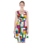 Colorful Bricks, Bricks, Colorful, Colors, Games, Lego, Rainbow Racerback Midi Dress