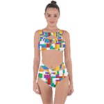 Colorful Bricks, Bricks, Colorful, Colors, Games, Lego, Rainbow Bandaged Up Bikini Set 