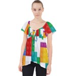 Colorful Bricks, Bricks, Colorful, Colors, Games, Lego, Rainbow Lace Front Dolly Top