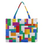 Colorful Bricks, Bricks, Colorful, Colors, Games, Lego, Rainbow Medium Tote Bag