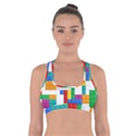 Colorful Bricks, Bricks, Colorful, Colors, Games, Lego, Rainbow Cross Back Sports Bra